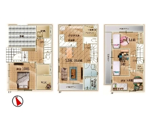 新築一戸建て 船橋市前原西6丁目 間取図 新築一戸建て 船橋市前原西6丁目 間取図