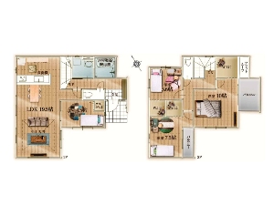 新築一戸建て 船橋市前原東6丁目 間取図