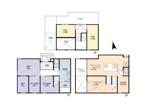 築後未入居住宅 船橋市市場4丁目 間取図