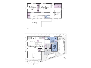 新築一戸建て 船橋市三山3丁目 間取図