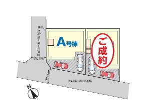 新築一戸建て 船橋市三山3丁目 配置図