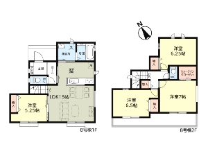 新築一戸建て 船橋市三山3丁目 間取図