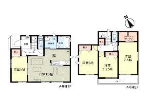 新築一戸建て 船橋市三山3丁目 間取図
