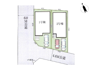 新築一戸建て 船橋市三山5丁目 配置図 新築一戸建て 船橋市三山5丁目 配置図