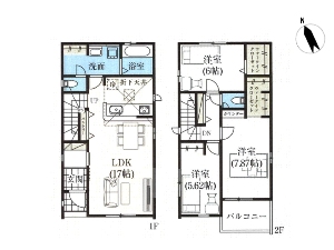 新築一戸建て 船橋市三山5丁目 間取図 新築一戸建て 船橋市三山5丁目 間取図