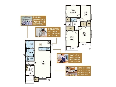 新築一戸建て 船橋市三山2丁目 間取図