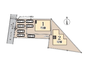 新築一戸建て 船橋市三山9丁目 配置図