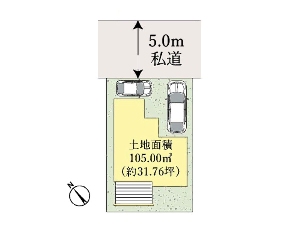新築一戸建て 船橋市田喜野井1丁目 配置図