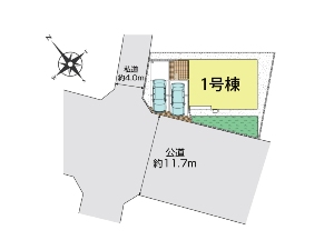 新築一戸建て 船橋市田喜野井2丁目 配置図
