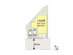 新築一戸建て 船橋市田喜野井3丁目 配置図
