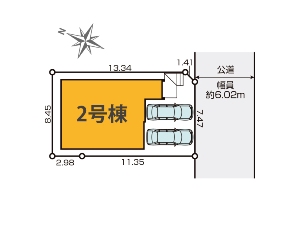 新築一戸建て 船橋市習志野台6丁目 配置図