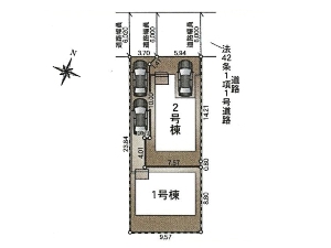 新築一戸建て 船橋市習志野台6丁目 配置図 新築一戸建て 船橋市習志野台6丁目 配置図