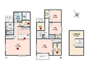 新築一戸建て 船橋市松が丘1丁目 間取図