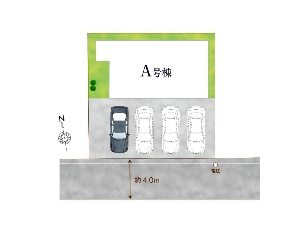 新築一戸建て 船橋市松が丘2丁目 配置図