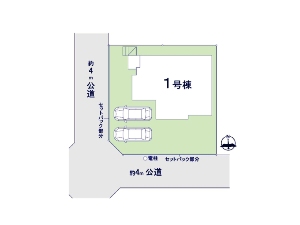 新築一戸建て 船橋市松が丘2丁目 配置図