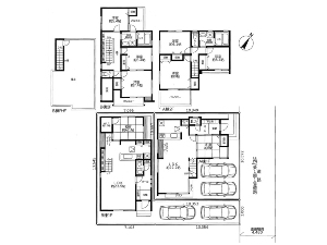 新築一戸建て 船橋市松が丘4丁目 間取図