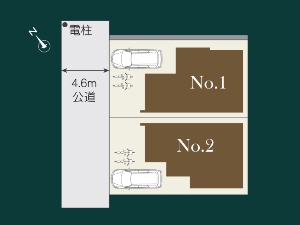 新築一戸建て 船橋市松が丘4丁目 配置図 新築一戸建て 船橋市松が丘4丁目 配置図