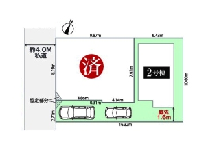 新築一戸建て 船橋市夏見2丁目 配置図