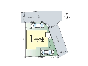 新築一戸建て 船橋市高根台3丁目 配置図