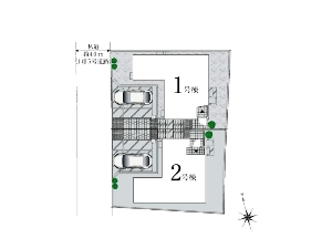新築一戸建て 船橋市夏見台5丁目 配置図