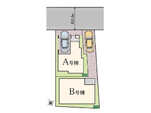 新築一戸建て 船橋市北本町2丁目 配置図