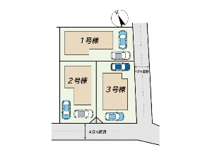 新築一戸建て 船橋市海神5丁目 配置図