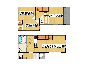 新築一戸建て 船橋市海神5丁目 間取図