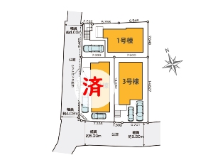 新築一戸建て 船橋市海神4丁目 配置図