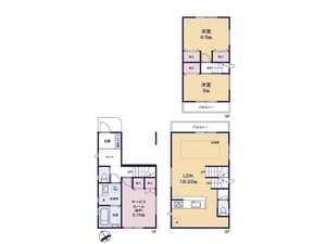 新築一戸建て 船橋市前原東2丁目 間取図