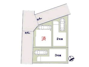 新築一戸建て 船橋市前原東2丁目 配置図