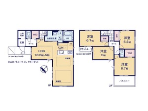 新築一戸建て 船橋市前原東6丁目 間取図 新築一戸建て 船橋市前原東6丁目 間取図
