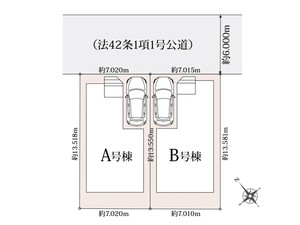 新築一戸建て 船橋市三山4丁目 配置図 新築一戸建て 船橋市三山4丁目 配置図