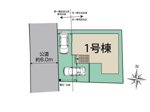 新築一戸建て 船橋市田喜野井2丁目 配置図