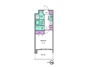 レジディアⅡ 船橋 賃貸マンション 間取図