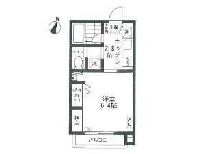 海神駅前カワイビル 西船橋 賃貸マンション 間取図