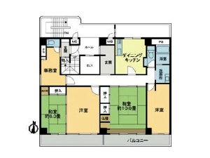 パークヒル船橋 船橋 貸事務所 間取図
