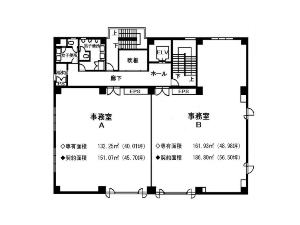 MSビル船橋 船橋 貸店舗・貸事務所 間取図