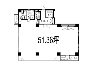 竹内ビル 船橋 貸店舗・貸事務所 間取図