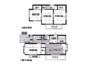 中古一戸建て 船橋市飯山満町3丁目 間取図