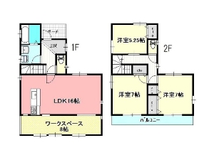 中古一戸建て 船橋市三山2丁目 間取図