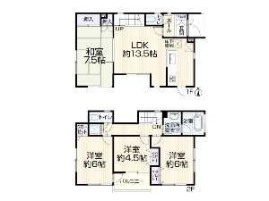 中古一戸建て 船橋市前原東6丁目 間取図