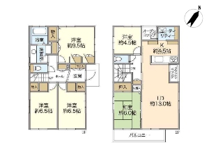 中古一戸建て 船橋市東船橋6丁目 間取図