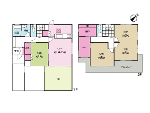 中古一戸建て 船橋市前原東6丁目 間取図