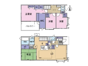中古一戸建て 船橋市三山2丁目 間取図