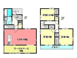 中古一戸建て 船橋市三山2丁目 間取図