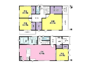 中古一戸建て 船橋市三山4丁目 間取図
