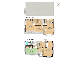 中古一戸建て 船橋市三山9丁目 間取図
