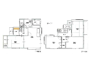 中古一戸建て 船橋市滝台町 間取図