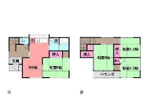 中古一戸建て 船橋市飯山満町3丁目 間取図