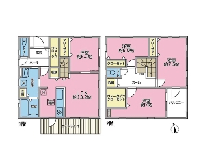 中古一戸建て 船橋市飯山満町3丁目 間取図